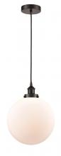 Innovations Lighting 616-1PH-OB-G201-12 - Beacon - 1 Light - 12 inch - Oil Rubbed Bronze - Cord hung - Mini Pendant