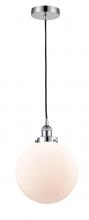 Innovations Lighting 616-1PH-PC-G201-10 - Beacon - 1 Light - 10 inch - Polished Chrome - Cord hung - Mini Pendant