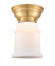 Innovations Lighting 623-1F-SG-G181 - Canton - 1 Light - 6 inch - Satin Gold - Flush Mount