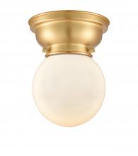 Innovations Lighting 623-1F-SG-G201-6 - Beacon - 1 Light - 6 inch - Satin Gold - Flush Mount