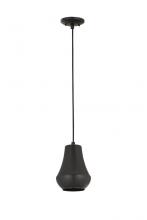 Innovations Lighting 654-1P-BK-7 - Hartford - 1 Light - 7 inch - Matte Black - Cord hung - Mini Pendant