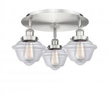 Innovations Lighting 916-3C-SN-G532 - Oxford - 3 Light - 19 inch - Satin Nickel - Flush Mount