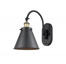 Innovations Lighting 918-1W-BAB-M13-BK - Appalachian - 1 Light - 8 inch - Black Antique Brass - Sconce