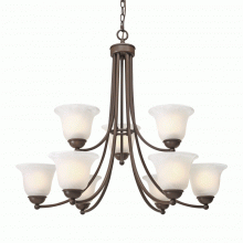 Golden 1260-9 RBZ - 9 Light Chandelier