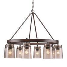 Golden 1405-8 RBZ-AG - Travers 8 Light Chandelier