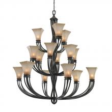 Golden 1850-15L RT - Genesis 3 Tier - 15 Light Chandelier