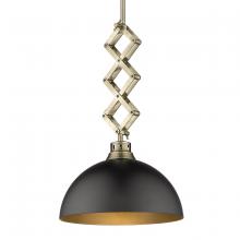 Golden 3824-M AB-BLK - Hawthorn Medium Pendant