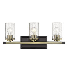 Golden 4309-BA3 BLK-AB-SD - Mercer 3 Light Bath Vanity