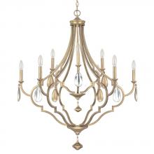 Capital 4459BG-000-CS - 9 Light Chandelier with Silver Crystals