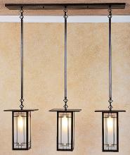 Arroyo Craftsman FICH-9L/3C-AB - 9" franklin long body 3 light in-line chandelier