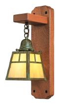 Arroyo Craftsman AWS-1EAM-BZ - a-line mahogany wood sconce without overlay (empty)