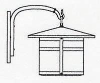 Arroyo Craftsman BB-14AM-AB - 14" berkeley wall mount