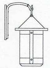 Arroyo Craftsman BB-14TLAM-AB - 14" berkeley tall-long body wall mount