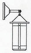 Arroyo Craftsman BB-7LAM-AC - 7" berkeley long body wall mount