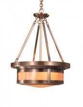 Arroyo Craftsman BCMH-20AM-MB - 20" berkeley open top pendant