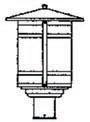 Arroyo Craftsman BP-11LAM-AB - 11" berkeley long body post mount