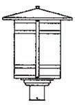 Arroyo Craftsman BP-14LAM-AB - 14" berkeley long body post mount