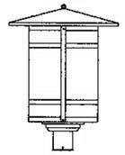 Arroyo Craftsman BP-17LAM-AB - 17" berkeley long body post mount