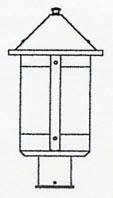 Arroyo Craftsman BP-8AM-AB - 8" berkeley post mount