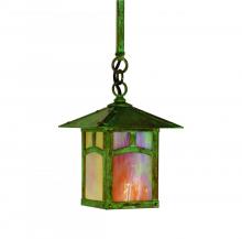 Arroyo Craftsman ESH-7AAM-VP - 7" evergreen stem hung pendant with classic arch overlay