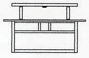 Arroyo Craftsman HCM-15DTAM-AB - 15" huntington close to ceiling mount, double t-bar overlay