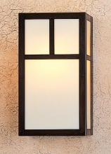 Arroyo Craftsman MS-12AAM-RB - 12" Mission Sconce With Classic Arch Overlay