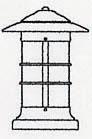 Arroyo Craftsman NC-9LAM-AB - 9" newport long body column mount