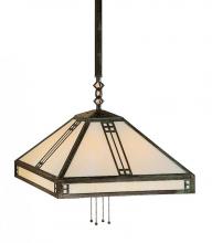 Arroyo Craftsman PSH-18AM-AB - 18" prairie stem hung pendant