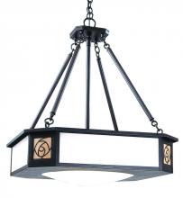 Arroyo Craftsman SCCH-21AM-AB - 21" saint clair inverted chandelier