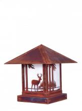 Arroyo Craftsman TRC-12DRAM-AC - 12" timber ridge column mount with deer filigree