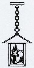 Arroyo Craftsman TRH-9MNAM-AC - 9" timber ridge pendant with mountain filigree