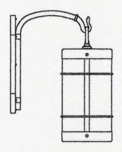 Arroyo Craftsman VB-11NRAM-AB - 11" valencia wall mount - no roof