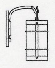 Arroyo Craftsman VB-7NRAM-AB - 7" valencia wall mount - no roof