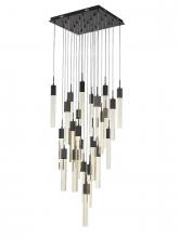 Avenue Lighting HF1904-25-GL-BK - The Original Glacier Avenue Collection Black 25 Light Pendant Fixture