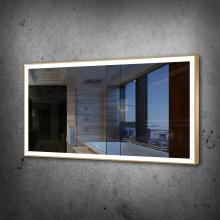 Paris Mirrors CHICX60326000-GLD - Chic Gold Framed Rectangle Mirror (Frontlit)