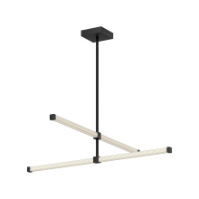 Kuzco Lighting Inc CH23532-BK-UNV - Blade 32-in Black Dimmable LED Chandelier