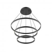 Kuzco Lighting Inc CH87332-BK - Cerchio 32-in Black LED Chandeliers