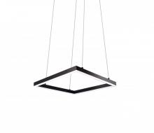 Kuzco Lighting Inc PD62232-BK - Piazza - Square Pendant with Powder Coated Extruded Aluminum