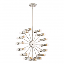 ZEEV Lighting CD10181-30-PN - 30-Light 21" Arm Chandelier