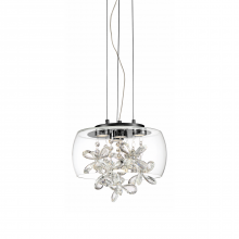 ZEEV Lighting MP40046-LED-MBK - LED 11" Clear Glass Dome Shade Mini Pendant