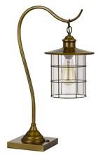 CAL Lighting BO-2668DK-BAB - 25" Height Metal Desk Lamp in Rubbed Antique Brass Finish