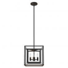 Hunter 19413 - Hunter Doherty Onyx Bengal 4 Light Pendant Ceiling Light Fixture