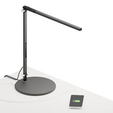 Koncept Inc AR1100-WD-MBK-USB - Z-Bar Solo mini Desk Lamp with USB base (Warm Light; Metallic Black)