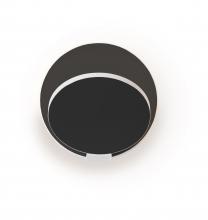 Koncept Inc GRW-S-MWT-MBK-HW - Gravy Wall Sconce - Matte White Body, Metallic Black plates - Hardwire