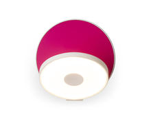 Koncept Inc GRW-S-MWT-MHP-HW - Gravy Wall Sconce - Matte White Body, Matte Hot Pink plates - Hardwire