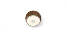 Koncept Inc GRW-S-SIL-OWT-HW - Gravy Wall Sconce - Silver body, Oiled Walnut plates - Hardwire