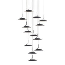 Koncept Inc RYP-C13-SW-MTB - Royyo Pendant (Circular with 13 pendants), Matte Black, Matte Black Canopy