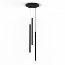 Koncept Inc CMP-C3-S-36-MTB - Combi Pendant 36" Circular 3 Combo Matte Black with Matte Black Canopy, Suspension / Flush Mount