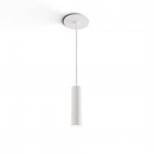 Koncept Inc CMP-S1-S-06-MWT - Combi Pendant 6" Single Unit Matte White with Matte White Canopy, Suspension / Flush Mount 2-in-