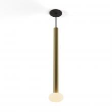 Koncept Inc CMP-S1-S-24-BRS+NA+GLB - Combi Pendant 24" Single Unit Brass with Matte Black Canopy